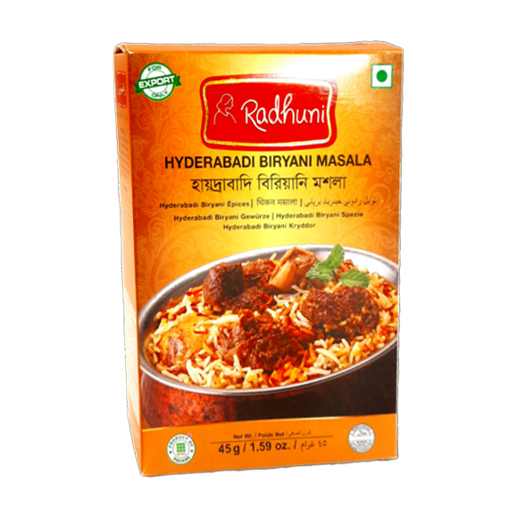 Radhuni Hyderabadi Biryani Masala- radhuni biriani mosalla